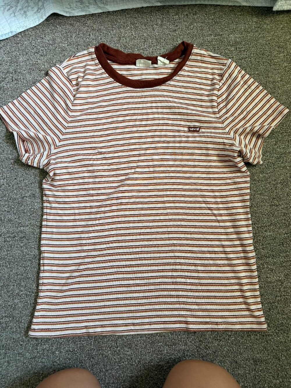 Levi's Women's Striped Crewneck Tshirt size XL